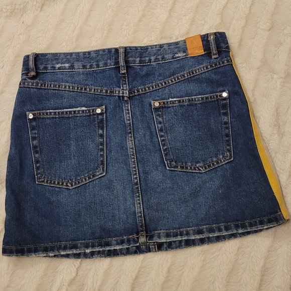 ZARA TRAFALUC Retro Sports Stripe Skirt - Picture 6 of 9